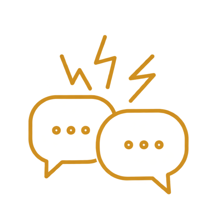 Conflicting advice icon